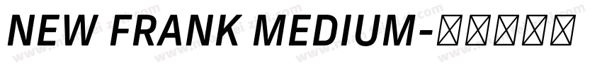 NEW FRANK MEDIUM字体转换